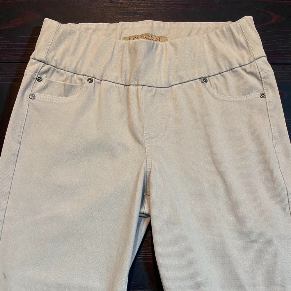 Liverpool Pull-On Cropped Pants Size 10/30 - Picture 3 of 10
